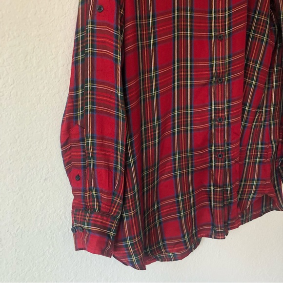 RALPH LAUREN Multi-color Plaid Long Sleeves Blouse – Women's Large - Picture 7 of 11